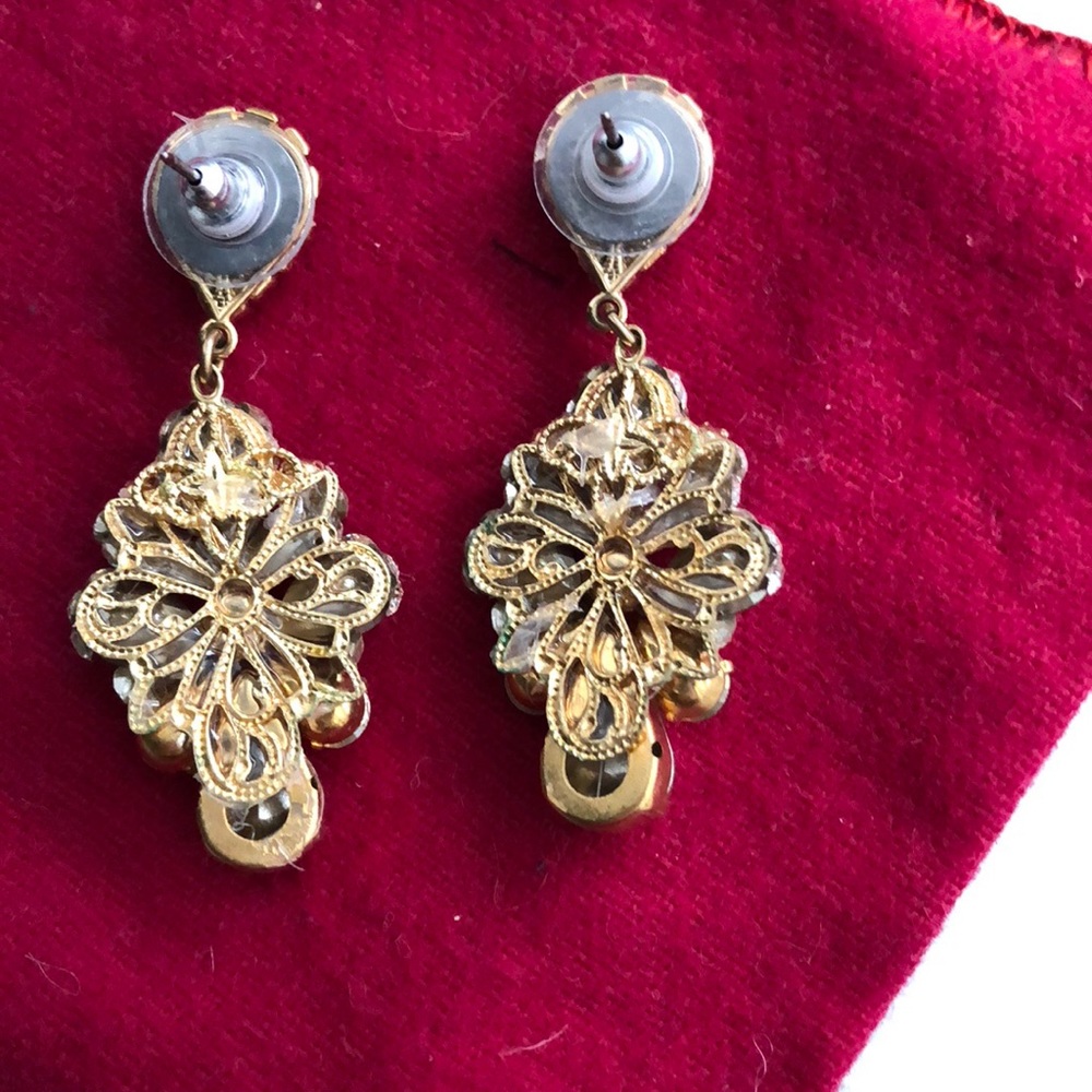 Haute Bride Swarovski Crystal Earrings - Picture 9 of 10
